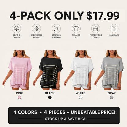 Women's Striped 2 Piece Outfits